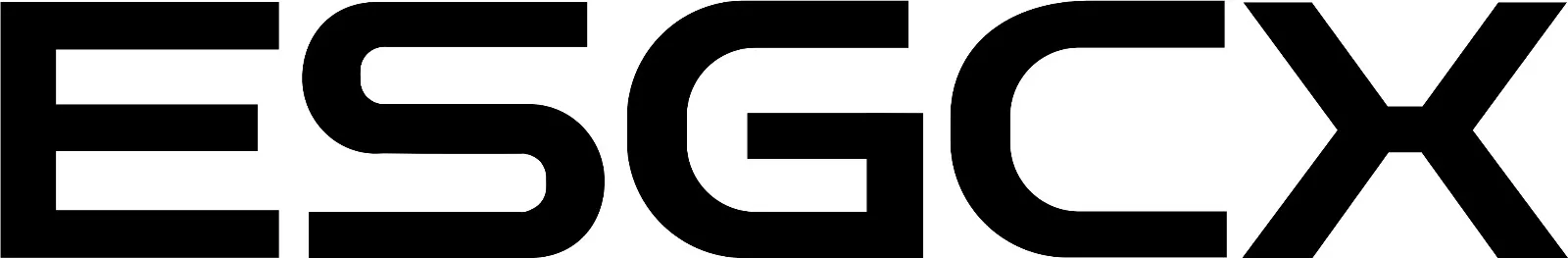 Black text over white background ESGCX official logo